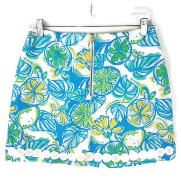 Lilly Pulitzer Multicolor Floral Print Ella Mini Skort Womens Size 0 - Picture 2 of 13